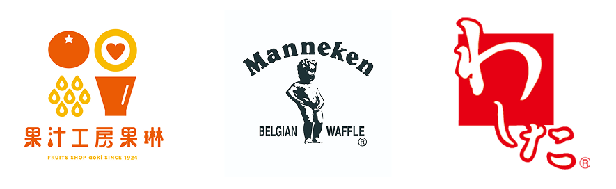 店舗一覧 kaze FOOD STREETロゴ一覧